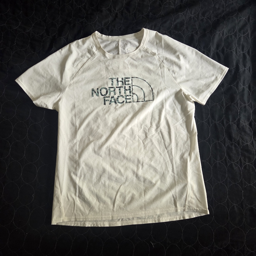 The North Face Men's White Logo Short Sleeve Tee